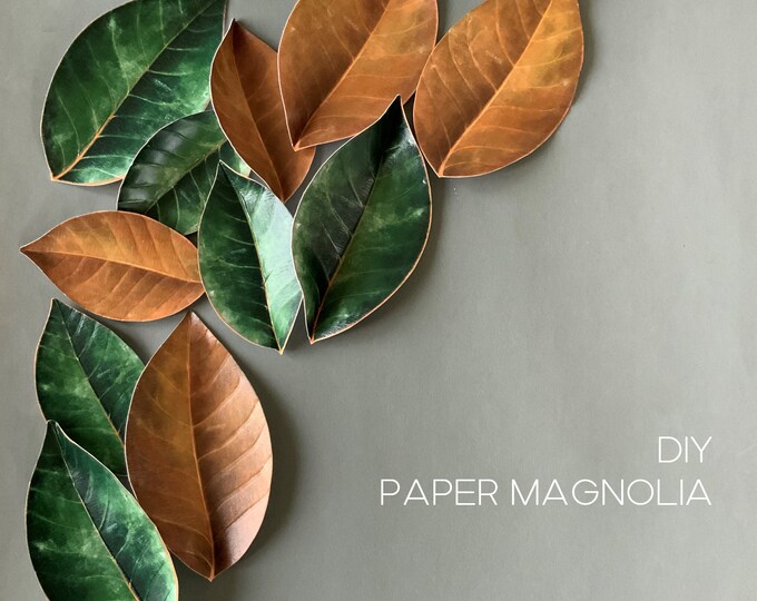 Paper Magnolia Printable Template DIY Magnolia Tree Kit - Etsy