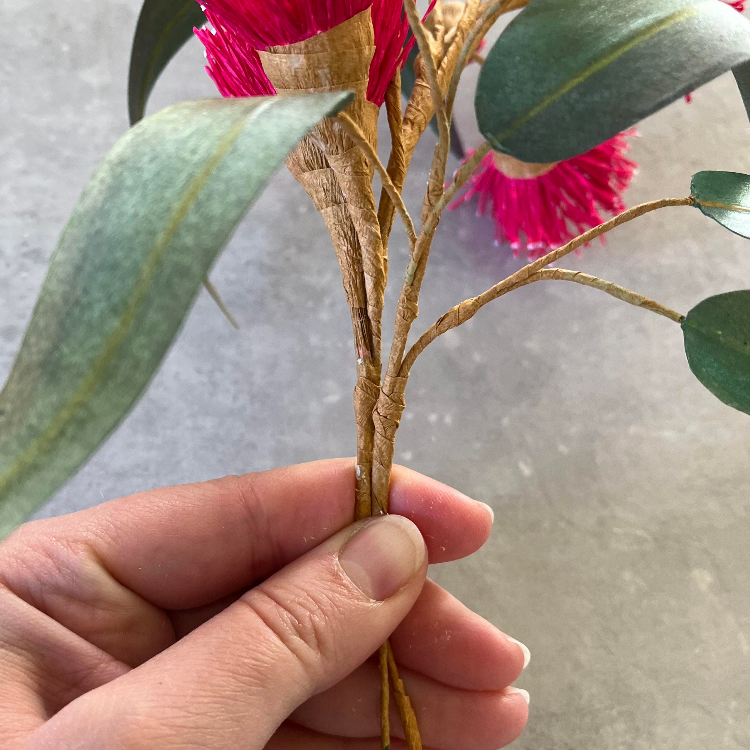 Crepe Paper Eucalyptus Templates and Tutorial Flowering Gum Etsy