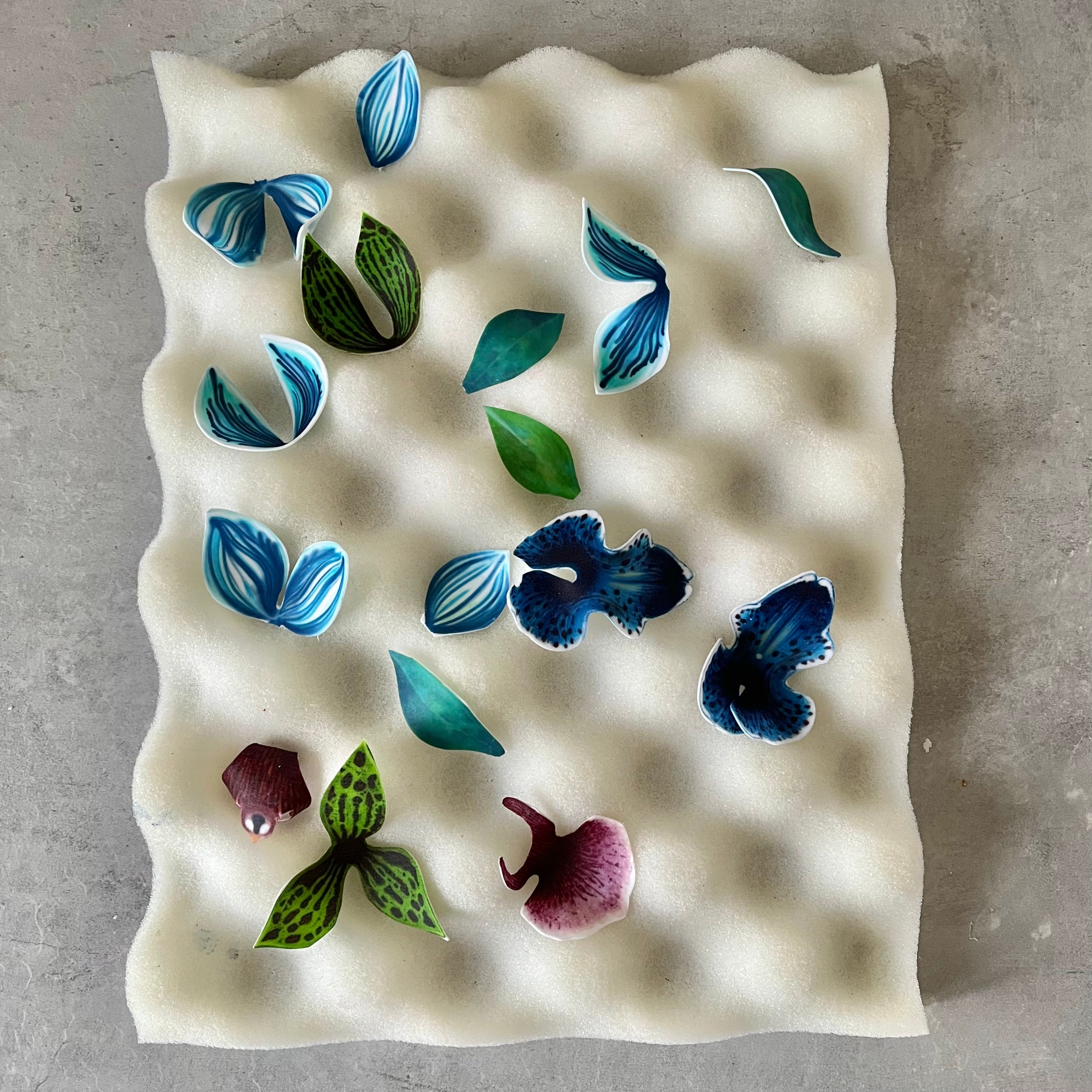 Paper Orchid Printable Tutorial and Templates DIY Flower - Etsy