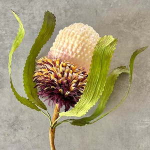 Crepe Paper Banksia Protea Flower Tutorial Artificial - Etsy