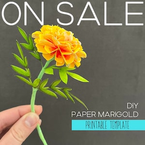 Paper Marigold Flower Templates and Cricut Files (Download Now) - Etsy