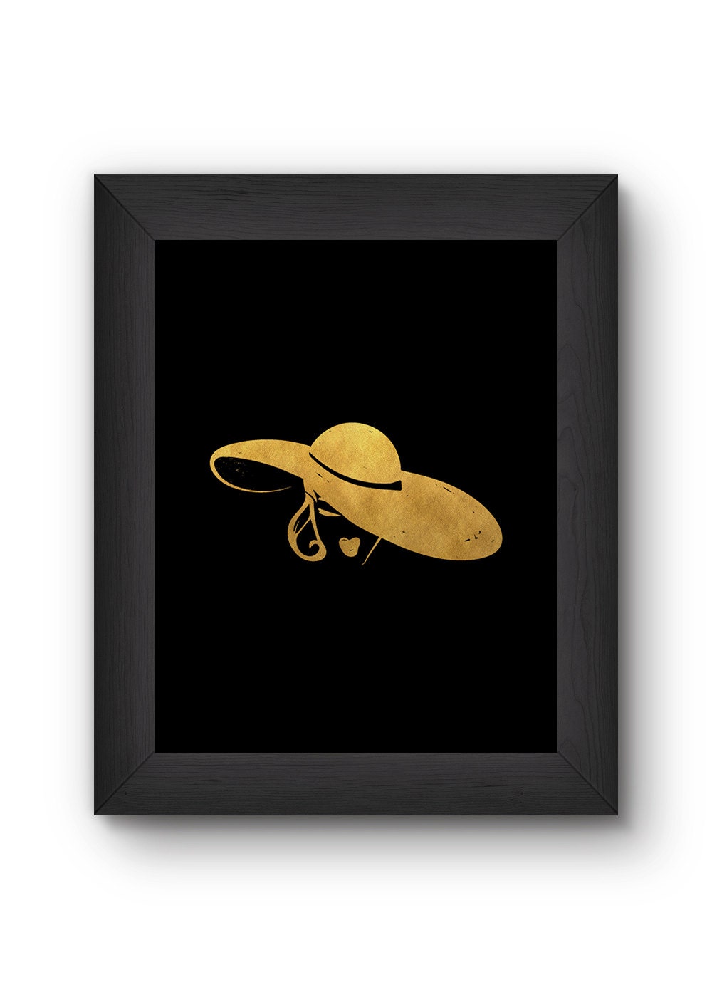 Gold Foil Wall Art Printable Wall Art Gold Lady Print Wall Art Gift