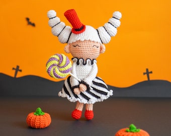 Candy Girl-Amigurumi-Puppen/gehäkelte Puppen (Amigurumi Häkel-PDF-Anleitung von Aquariwool)