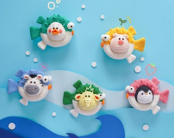 Fish Amigurumi Crochet Pattern – Cute Aquarium Animal Doll (PDF)