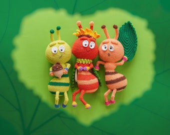 Queen Ant Crochet Pattern: Amigurumi Doll (PDF)