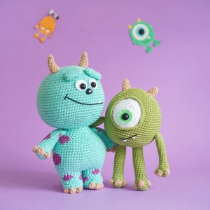 Little Monster Crochet Pattern by Aquariwool Crochet Crochet Doll Pattern/Amigurumi Pattern for Baby gift image 2