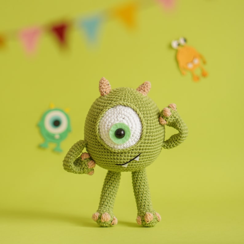 Little Monster Crochet Pattern by Aquariwool Crochet Crochet Doll Pattern/Amigurumi Pattern for Baby gift image 8