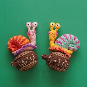 Cutie Crawlies: Paquete 11 Patrón de ganchillo de personajes por Aquariwool Crochet Patrón de muñeca de ganchillo/Patrón Amigurumi para regalo de bebé imagen 5