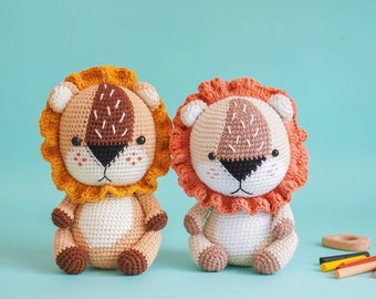 Sunny The Lion  Crochet Pattern by Aquariwool Crochet (Crochet Doll Pattern/Amigurumi Pattern for Baby gift)