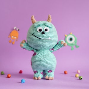 Little Monster Crochet Pattern by Aquariwool Crochet Crochet Doll Pattern/Amigurumi Pattern for Baby gift image 4