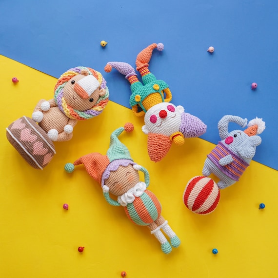 The Circus Clown (amigurumi Crochet PDF Pattern by