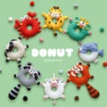 Donut Animal Crochet Pattern: Amigurumi Food Plush Toy (PDF) product logo