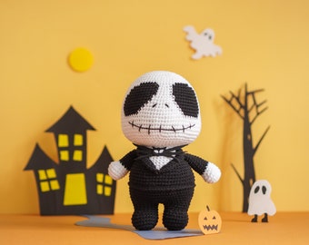 Skeleton Man  Crochet Pattern by Aquariwool Crochet (Crochet Doll Pattern/Amigurumi Pattern for Baby gift)