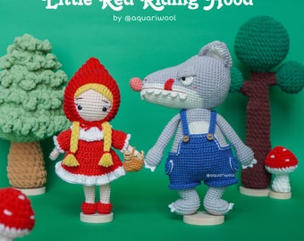 Little Red Riding Hood Amigurumi Crochet Pattern PDF – Fairy Tale Doll