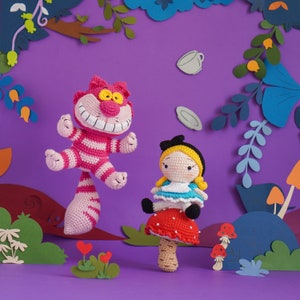 Schema uncinetto Alice nel Paese delle Meraviglie di Aquariwool Crochet schema per bambola all'uncinetto/schema Amigurumi per regalo per bambini immagine 10