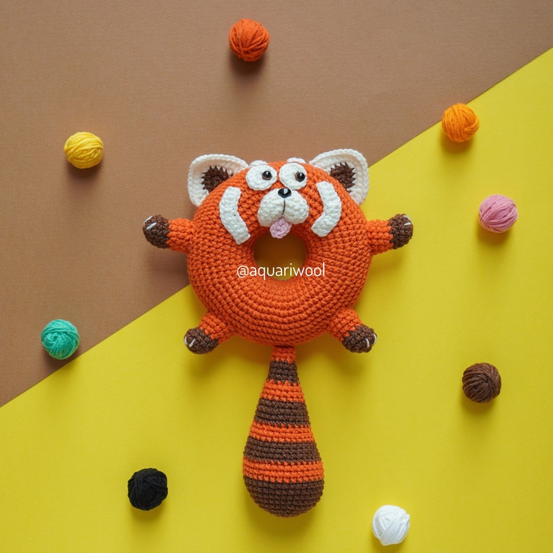 Gehaakte donut: bundel met 8 karakters haakpatroon van Aquariwool Crochet gehaakt poppenpatroon/Amigurumi-patroon voor babycadeau afbeelding 5