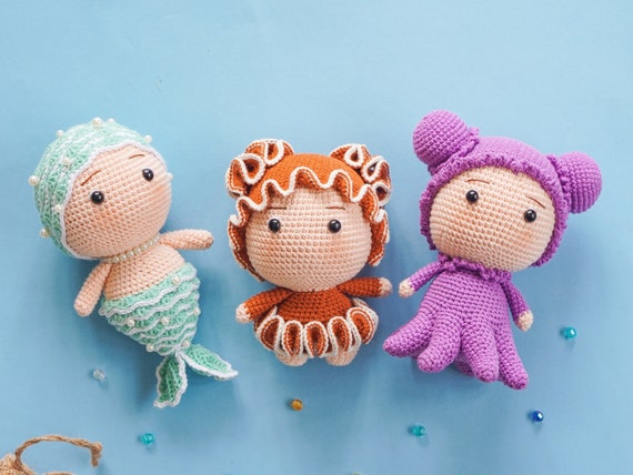 Crochet Amigurumi Book by Aquariwool Crochet crochet Doll Pattern/amigurumi  Pattern for Baby Gift 