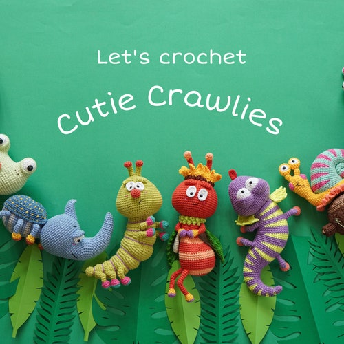 Amigurumi Bug Crochet Pattern Bundle PDF – 11 Insect Doll Plush Toys DIY Tutorial