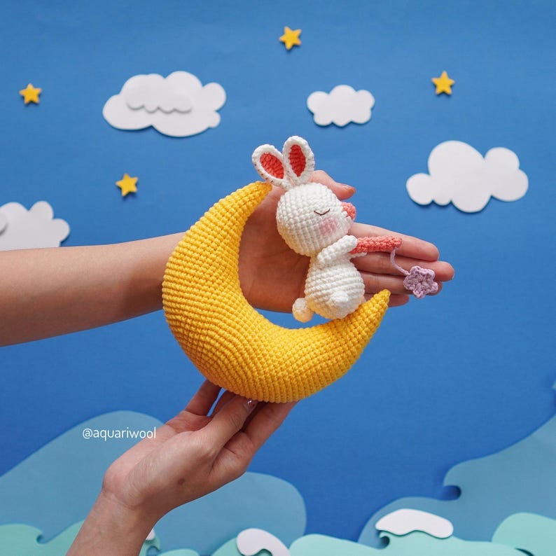 Jade Rabbit on the Moon Crochet Pattern: Amigurumi Plush (PDF) - Etsy