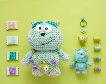 Monster Häkelanleitung – Amigurumi Plüschtier (PDF)