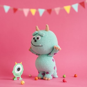 Little Monster Crochet Pattern by Aquariwool Crochet Crochet Doll Pattern/Amigurumi Pattern for Baby gift image 6