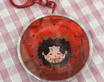 Iron Lung Convict I’m Fine Porthole Simon keychain
