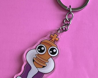 Circus chess king  Digital Game Character keychain bag charm