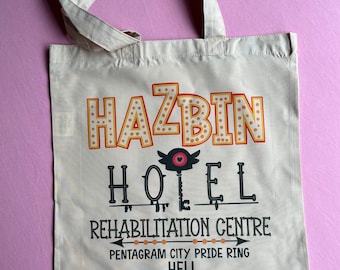 Hazbin Hotel  shop tote bag beach college university shopping Tote bag