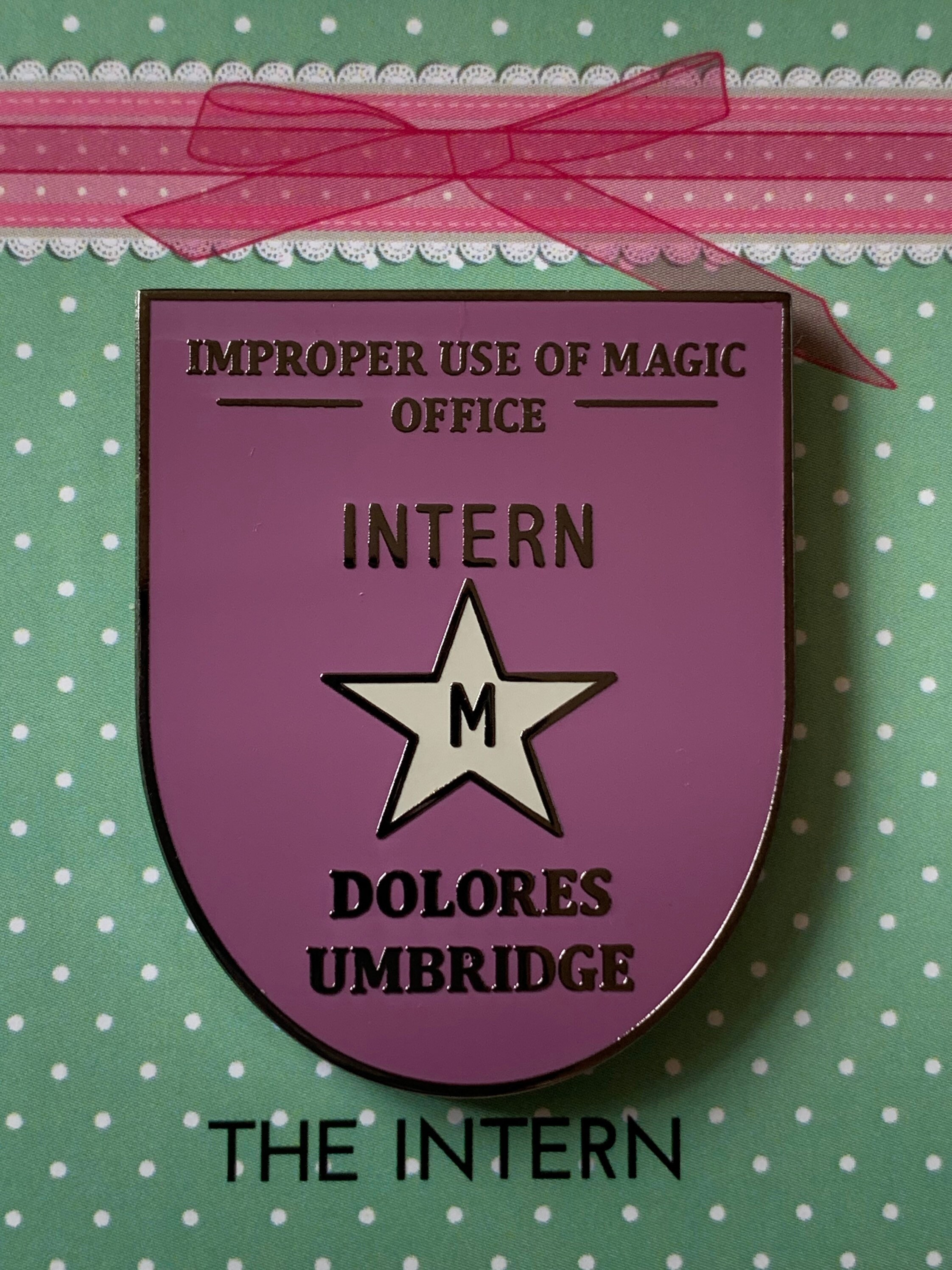 Intern Pin Pink Lady Intern Position Enamel Pin - Etsy