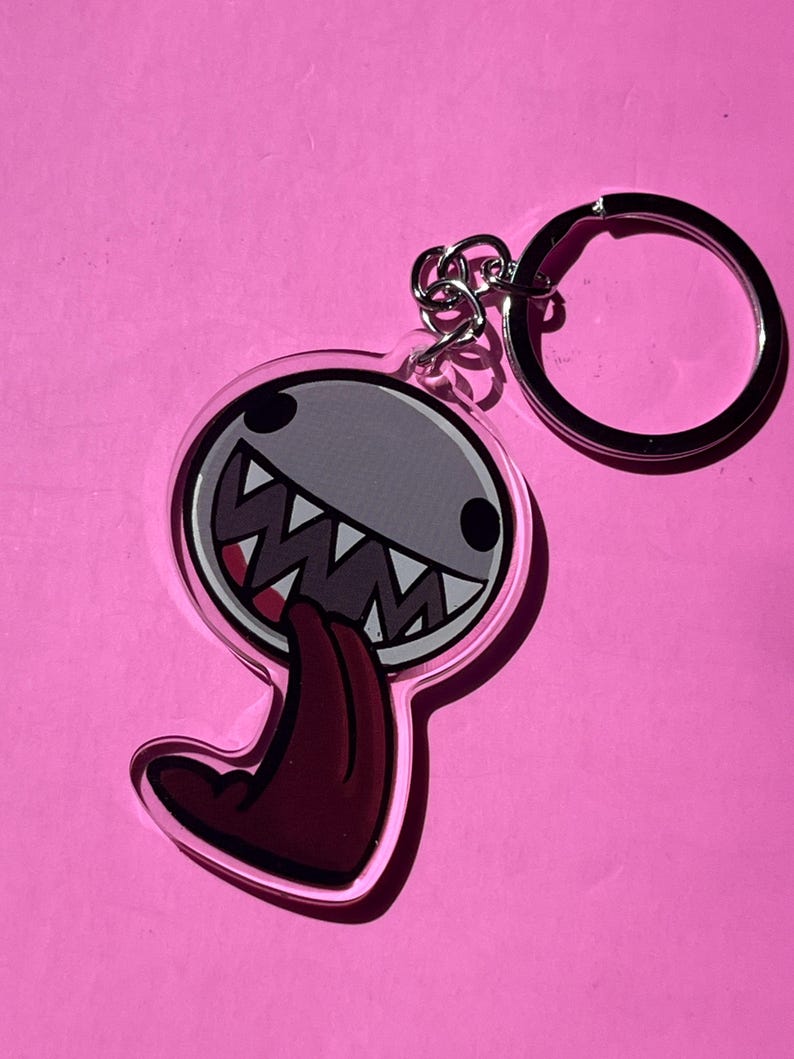 Circus Round Digital Game Character Keychain Bag Charm - Etsy