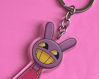 Circus rabbit  Digital Game Character keychain bag charm