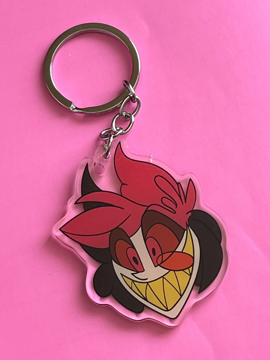 Hotel Hazbin Alastor Keychain Bag Charm - Etsy