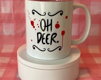 Hazbin Hotel Alastor oh deer ceramic cup 11oz gift mug
