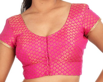 Designer Blouse - Lovely pink color  blouse-Saree Blouse -Sari Blouse - Saree Top - Sari Top - For Women