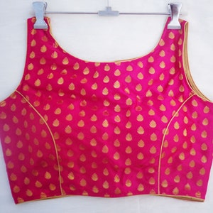 saree Blouse Readymade  pink Color blouse boat neck design - Saree Blouse wedding blouse