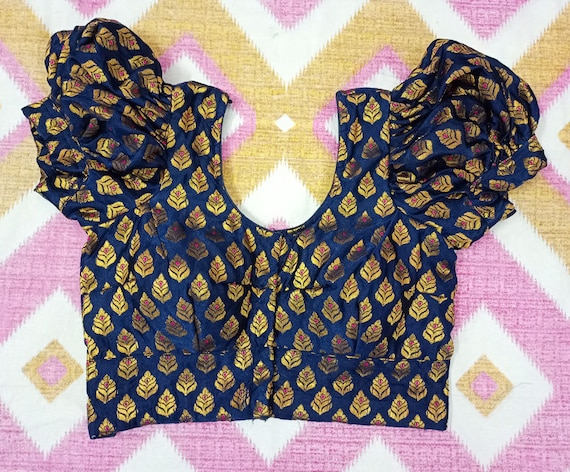 Puff Sleeves Saree Blouse Briquette Blouse . Indian Style Saree Blouses . Readymade  Blouse Ready to Wear . - Etsy Canada