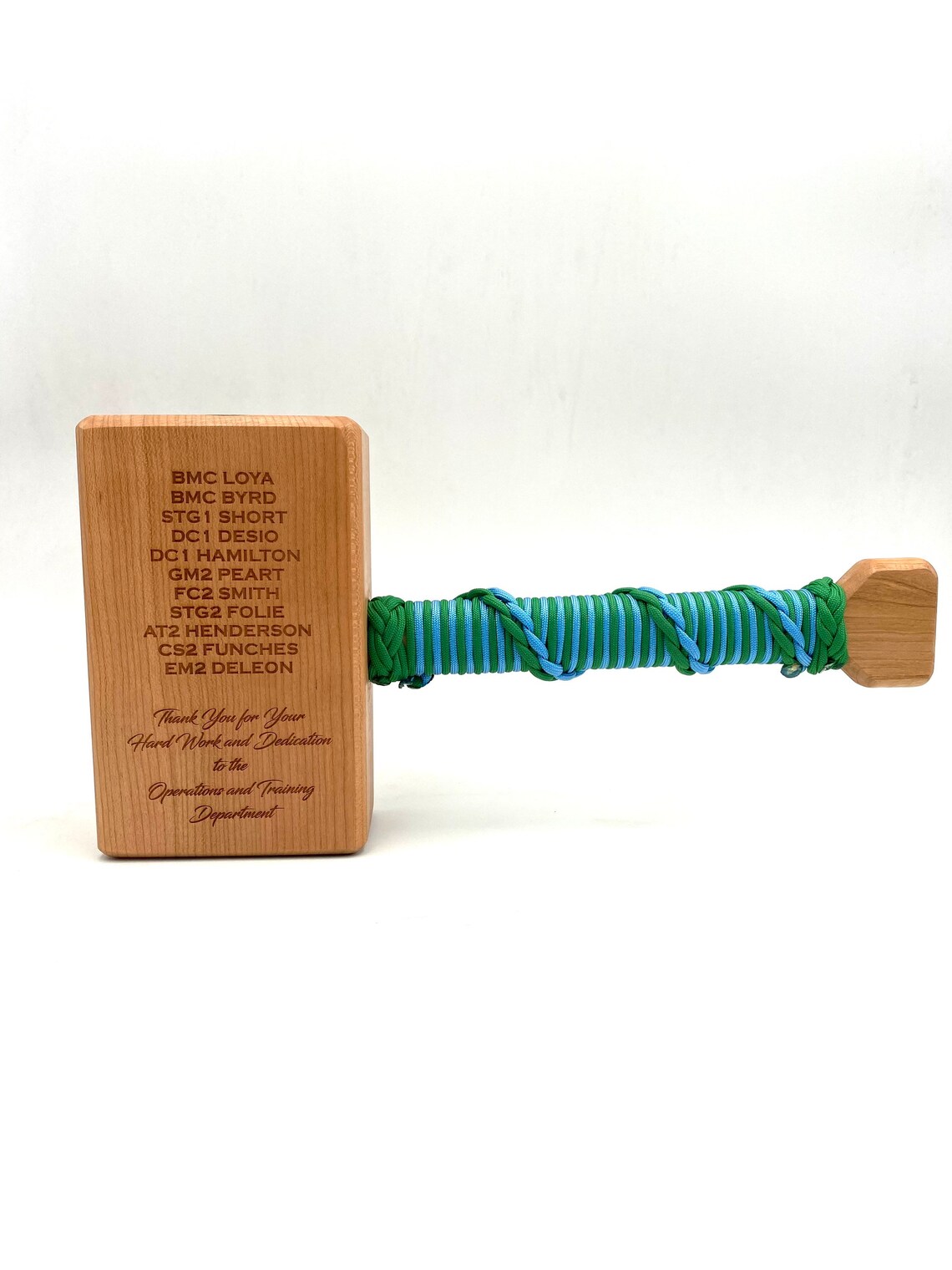 Military Thor Hammer Award Custom Personalized Laser Engraved Etsy