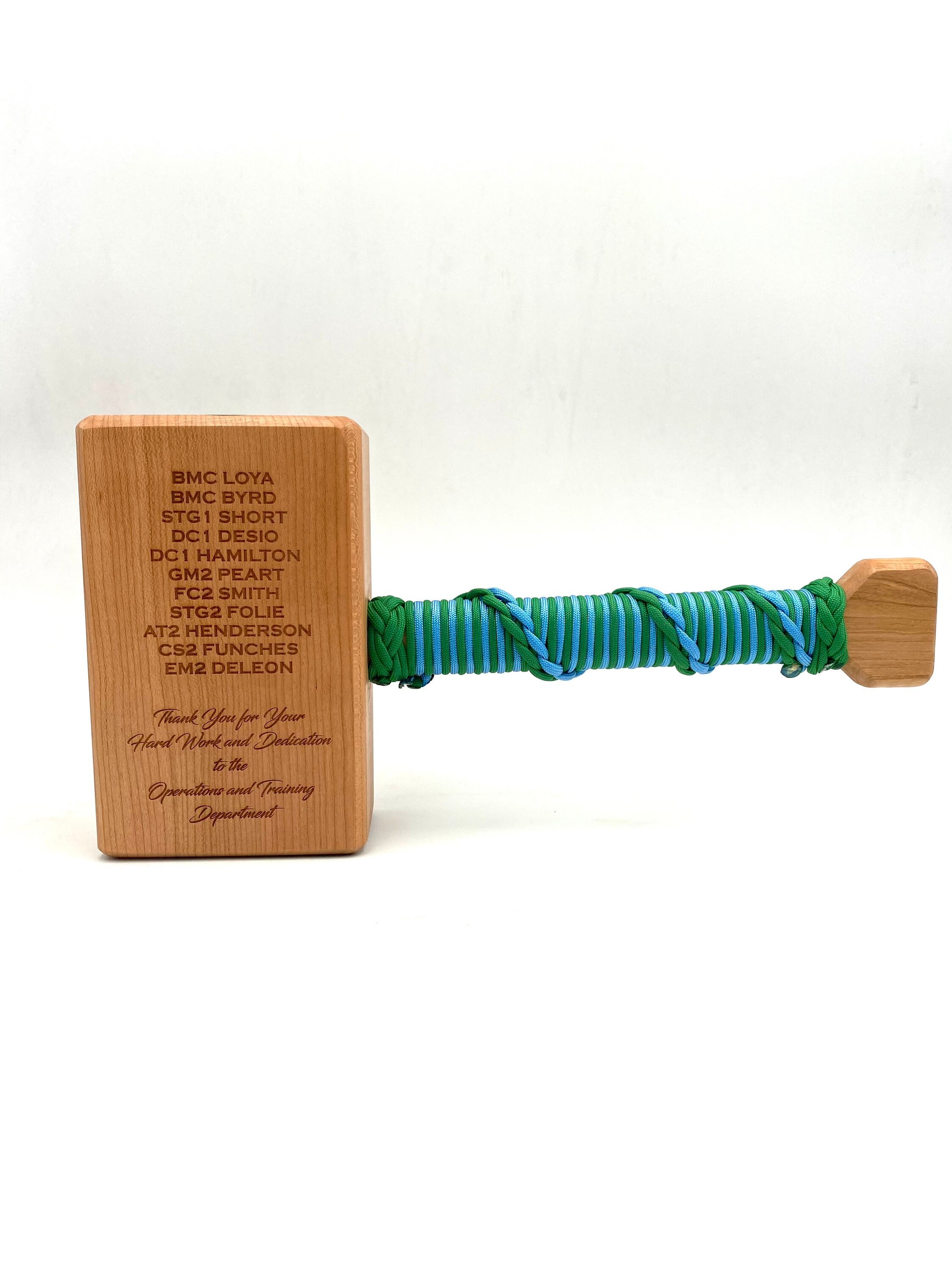 Military Thor Hammer Award Custom Personalized Laser Engraved Etsy