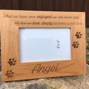 Custom Engraved Solid Wood Photo Frame