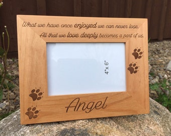 Custom Engraved Solid Wood Photo Frame