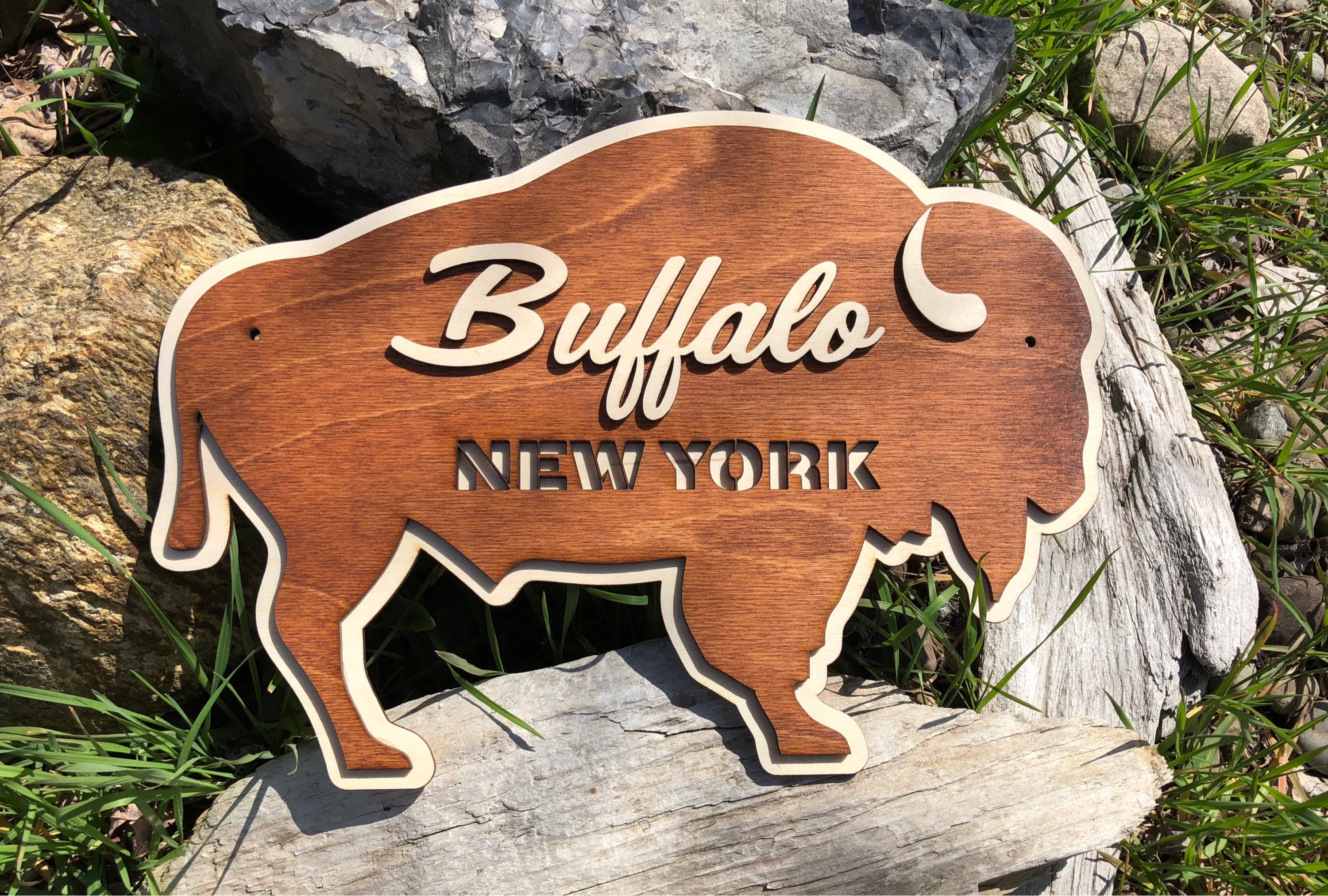 Buffalo New York Wood Plaque Sign Etsy