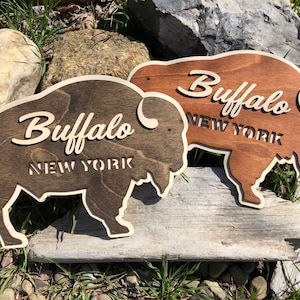 Buffalo, New York Wood Plaque Sign