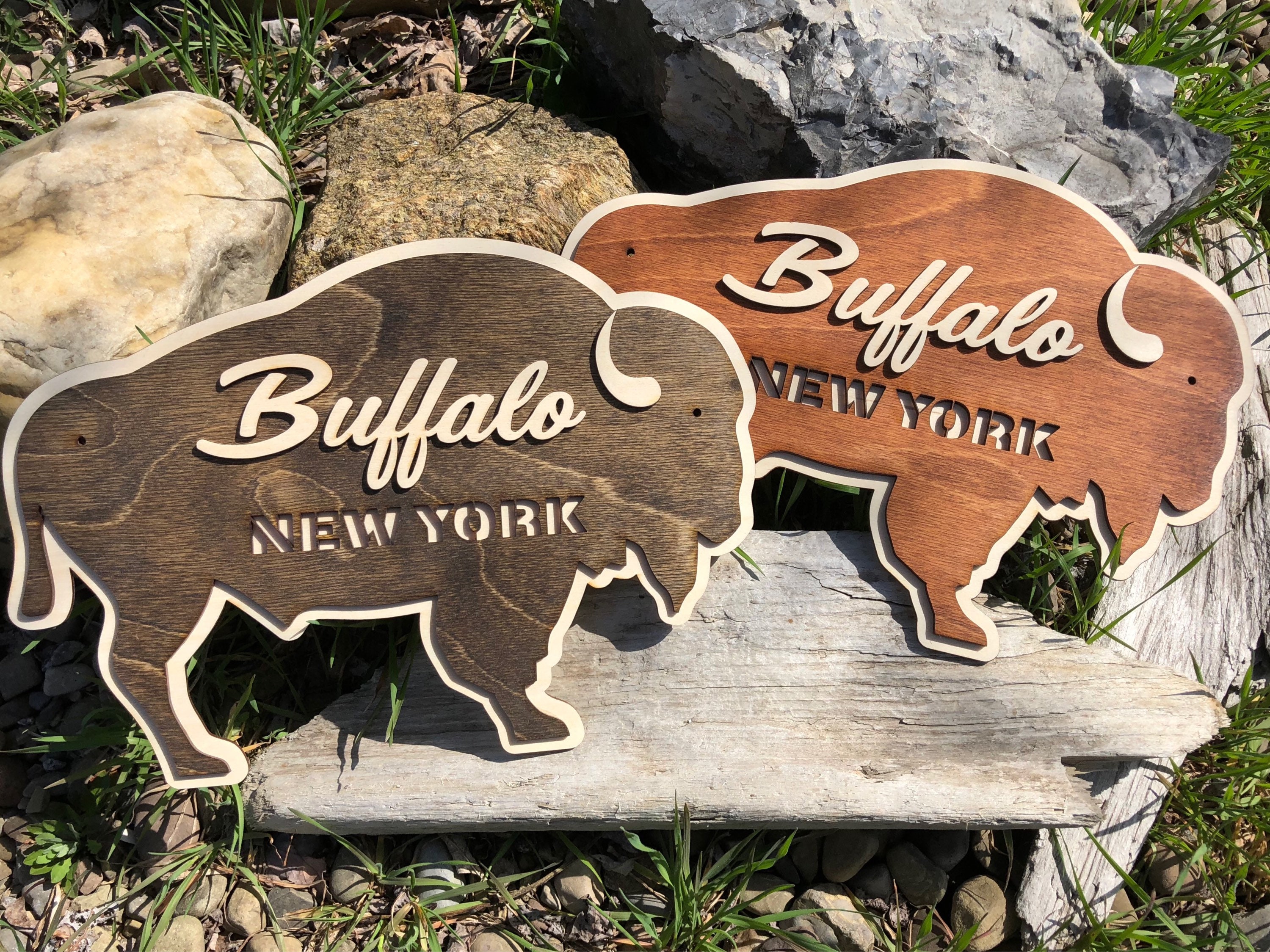 Buffalo, New York Wood Plaque Sign