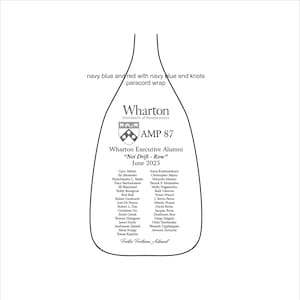 Wharton AMP 87 Custom Engraved Paddle Oar Award