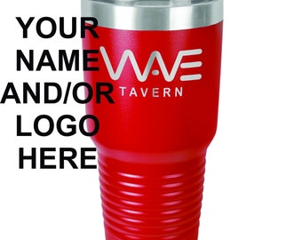 Custom Engraved Stainless Steel Tumbler 30oz, with Your Name, Logo, Custom Design