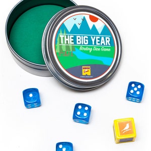 Bird Watching Dice Game | The Big Year Birding Dice Game | Pocket Size for Traveling Birders | Family Game Night Fun