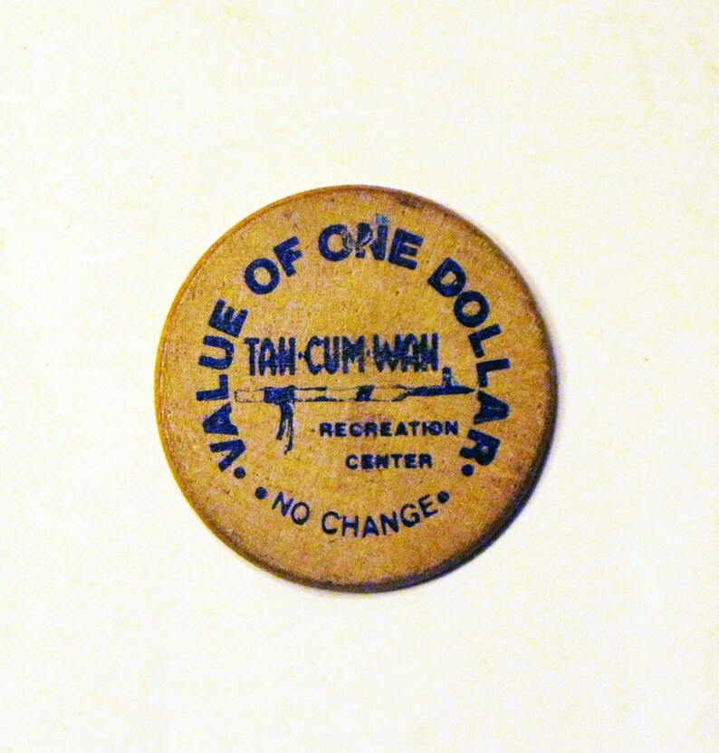 Wooden Nickel Taw Wah 1 Dollar