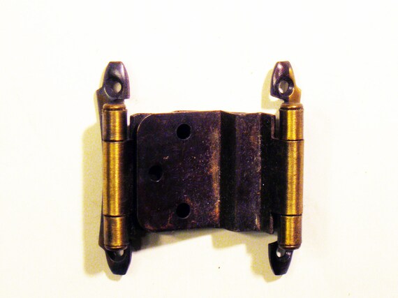 Vintage Pair Of 5 8 Partial Inset Cabinet Door Hinges Etsy