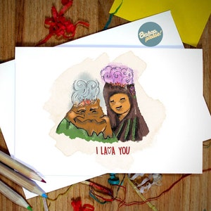 I Lava You Card - Love Card, Pixar Inspired, Lava Volcanos, Carte de voeux pour mari, femme, petite amie, petit ami Saint Valentin anniversaire