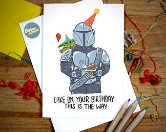 Star Wars Birthday Card Etsy